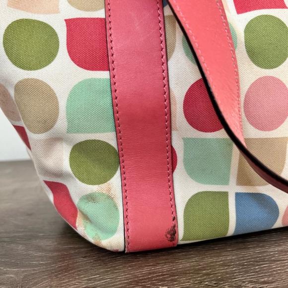 Vintage Geometric Shape Drawstring Kate Spade Tote - Picture 2 of 10